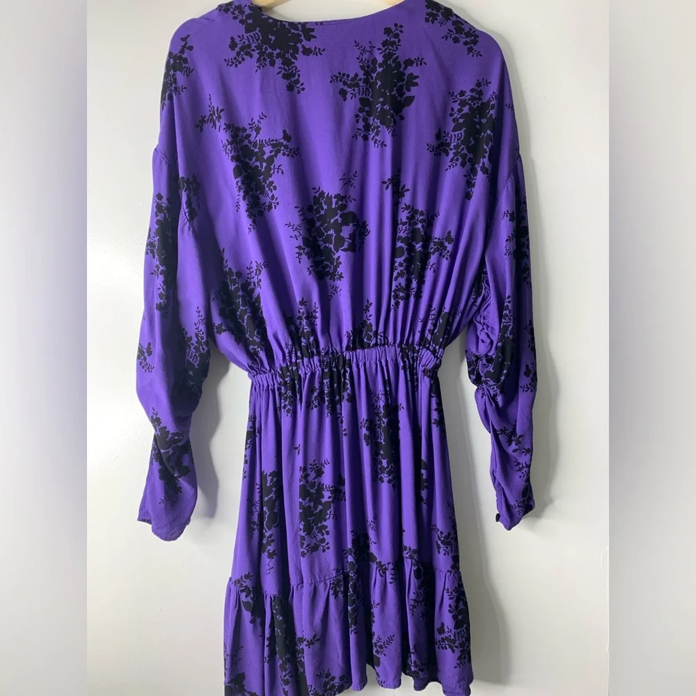 BLOGGERS FAVE/ ZARA DRESSES PURPLE/FLORAL PRINT SZ S - Picture 5 of 13